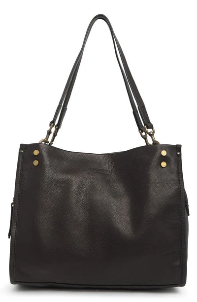 Shop American Leather Co. Lenox Leather Satchel In Black