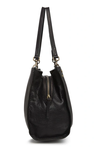 Shop American Leather Co. Lenox Leather Satchel In Black