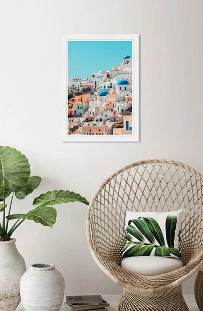 Wynwood Studio Vacation In My Mind Framed Wall Art, 15" X 21" In Blue