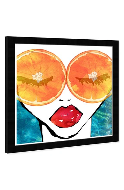 Wynwood Studio Orange Beach Framed Wall Art, 21"x21" In Orange