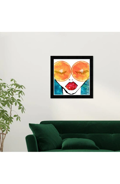 Wynwood Studio Orange Beach Framed Wall Art, 21"x21" In Orange