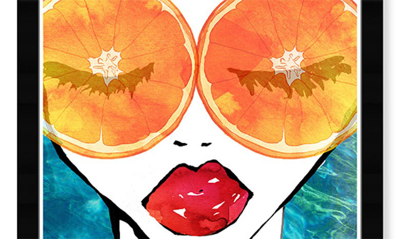 Wynwood Studio Orange Beach Framed Wall Art, 21"x21" In Orange