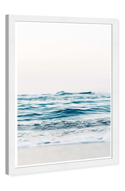 Wynwood Studio Mitad Sea Framed Art Print In Blue