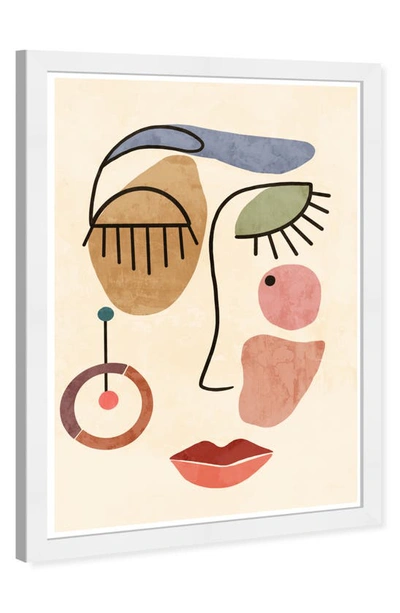 Wynwood Studio Abstract Face Canvas Art In White