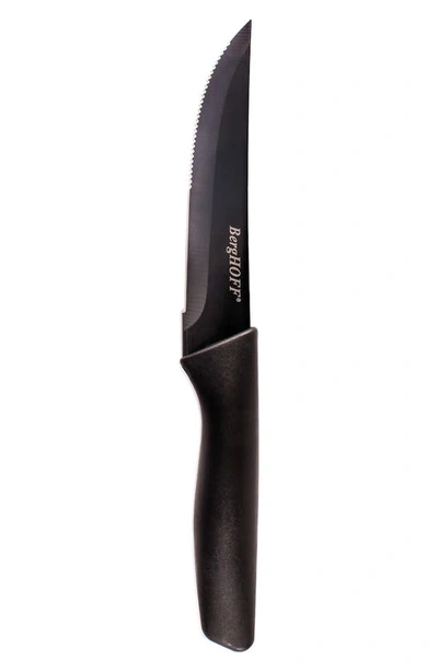 Berghoff Serrated Stainless Steel 8-piece Steak Knife Set In Black