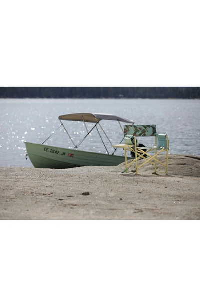 Oniva A Picnic Time Brand Oniva Outdoor Directors Folding Chair In Blue Print