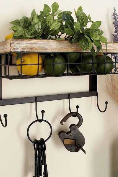 Sonoma Sage Home Metal Wall Basket In Brown