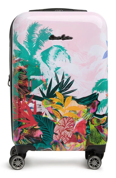 Grass Skirt Hardshell 8 wheel Spinner Carry on Luggage In Multi