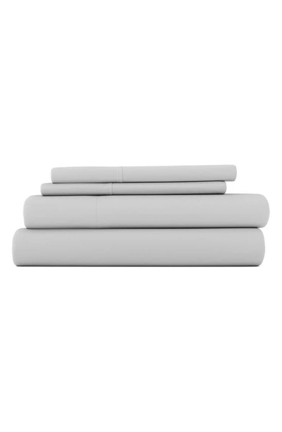 Shop Homespun Premium Ultra Soft 4-piece Bed Sheets Set In Light Gray