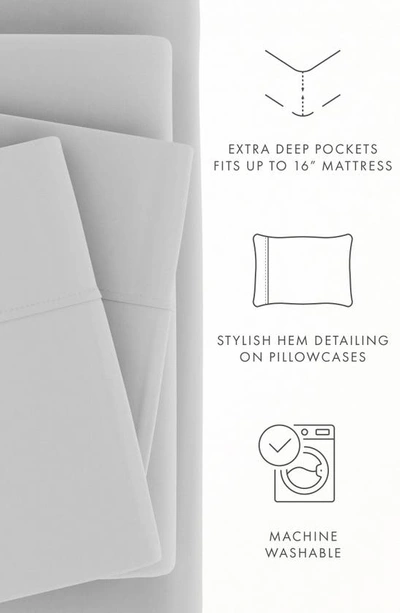 Shop Homespun Premium Ultra Soft 4-piece Bed Sheets Set In Light Gray