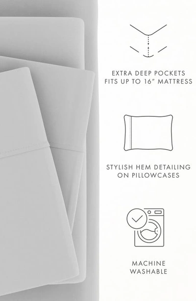 Homespun Premium Ultra Soft 4-piece Bed Sheets Set In Light Gray