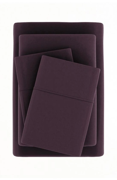 Shop Homespun Premium Ultra Soft 4-piece Bed Sheets Set In Purple