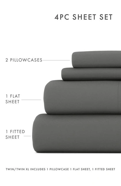 Homespun Premium Ultra Soft 4-piece Bed Sheets Set In Gray