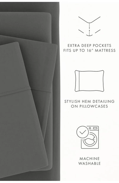 Homespun Premium Ultra Soft 4-piece Bed Sheets Set In Gray