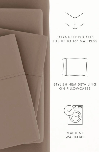 Homespun Premium Ultra Soft 4-piece Bed Sheets Set In Taupe