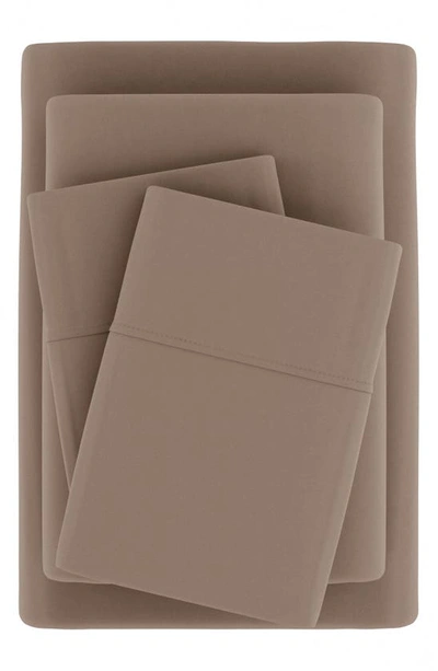 Homespun Premium Ultra Soft 4-piece Bed Sheets Set In Taupe