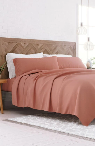 Shop Homespun Premium Ultra Soft 4-piece Bed Sheets Set In Clay