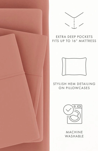 Shop Homespun Premium Ultra Soft 4-piece Bed Sheets Set In Clay