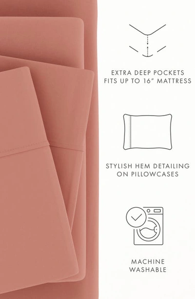Homespun Premium Ultra Soft 4-piece Bed Sheets Set In Clay