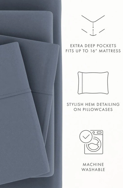 Shop Homespun Premium Ultra Soft 4-piece Bed Sheets Set In Stone