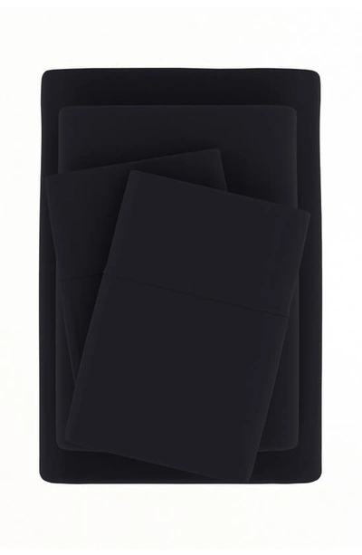Homespun Premium Ultra Soft 4-piece Bed Sheets Set In Black