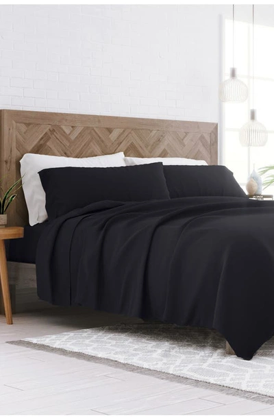 Shop Homespun Premium Ultra Soft 4-piece Bed Sheets Set In Black