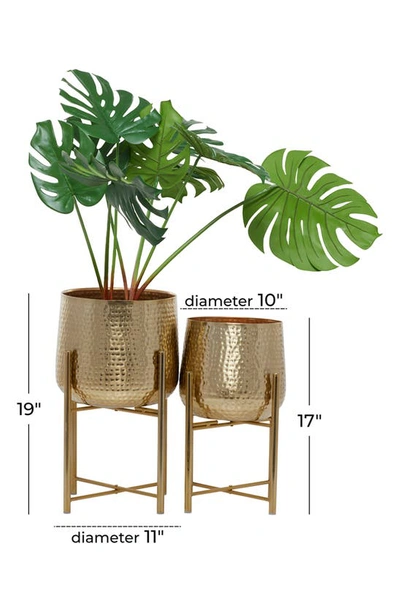 Cosmo By Cosmopolitan Cosmo By Cosmpolitan Iron Standing Planter In Gold