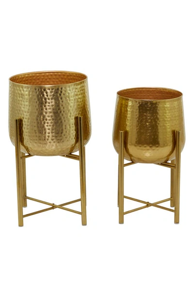 Cosmo By Cosmopolitan Cosmo By Cosmpolitan Iron Standing Planter In Gold