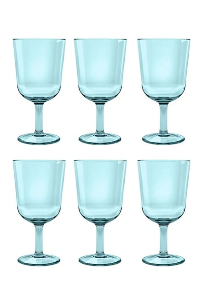 Tarhong 16 Oz. Simple Acrylic Wine Glasses In Aqua