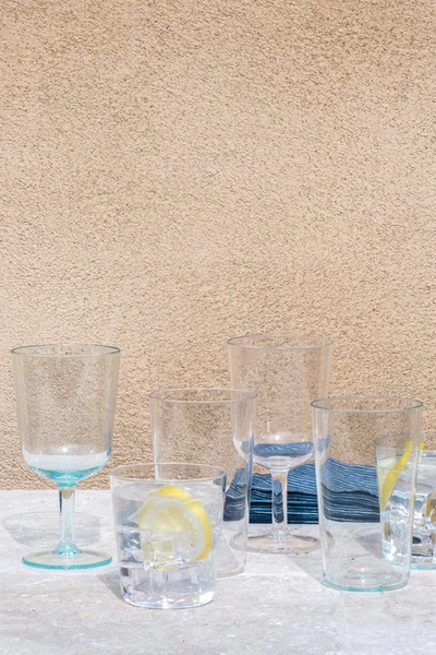 Tarhong 16 Oz. Simple Acrylic Wine Glasses In Aqua