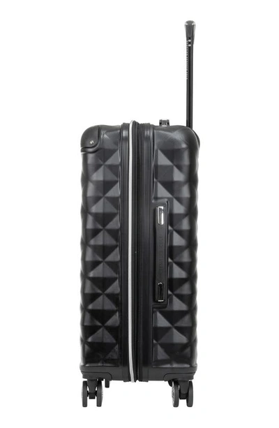 Shop Kenneth Cole Reaction Diamond Tower 24" Hardside Spinner Luggage In Black