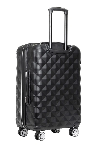 Shop Kenneth Cole Reaction Diamond Tower 24" Hardside Spinner Luggage In Black