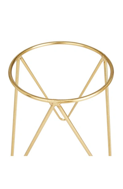 Cosmo By Cosmopolitan Geometric Plant Stand In Gold