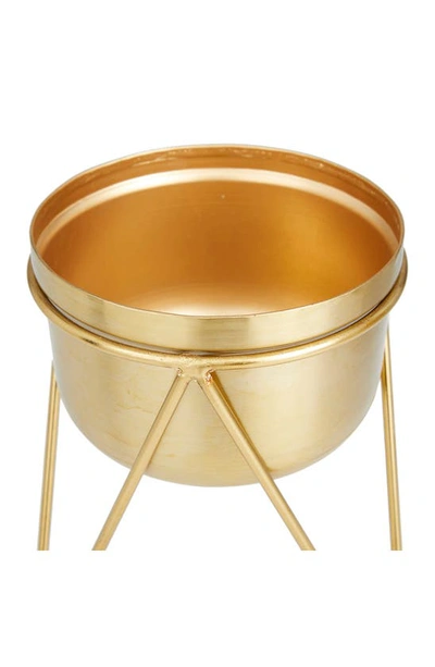 Cosmo By Cosmopolitan Geometric Plant Stand In Gold