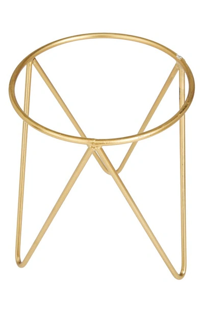 Shop Cosmo By Cosmopolitan Goldtone Metal Modern Planter With Removable Stand