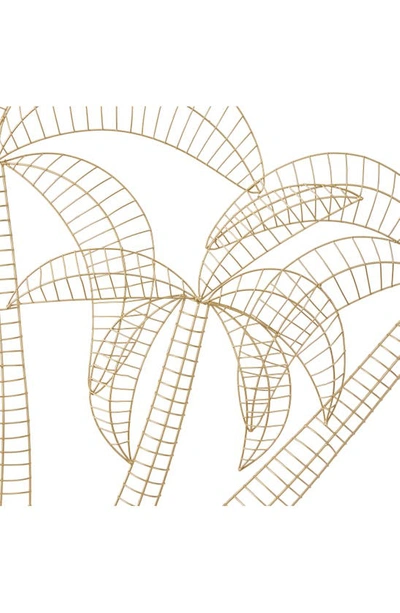 Willow Row Gold Iron Glam Wall Decor In Gold