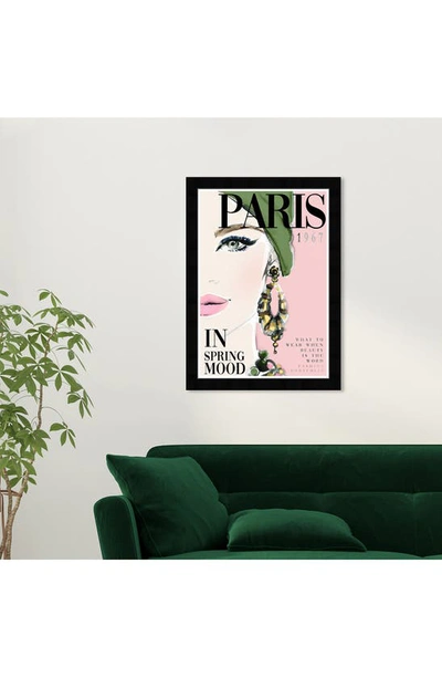 Wynwood Studio Wynwood 'cover Paris' Framed Wall Art In Green