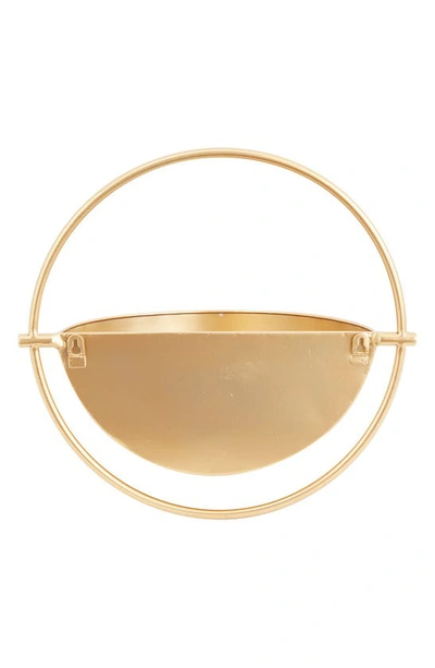 Vivian Lune Home Iron Wall Planter In Gold