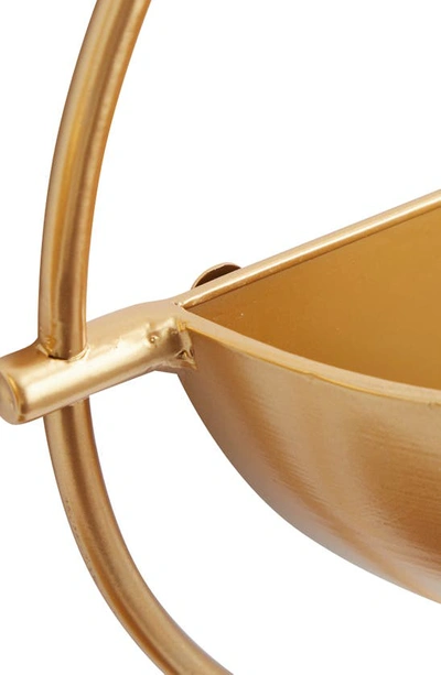 Vivian Lune Home Iron Wall Planter In Gold