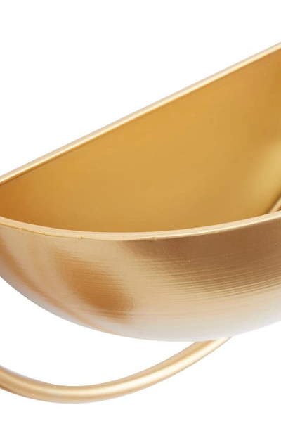 Vivian Lune Home Iron Wall Planter In Gold