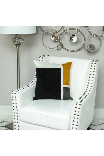 Parkland Collection Scalic Black Throw Pillow In Black