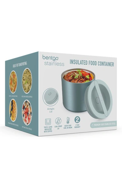 Shop Bentgo Stainless Steel Insulated Food Container In Aqua