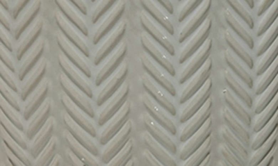 Shop Drew Rose Designs Stacked Chevron Ceramic Planter In White