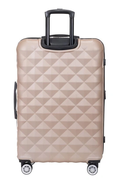 Kenneth Cole Reaction Kenneth Cole Diamond Tower 28" Hardside Spinner Luggage In Rose Champagne