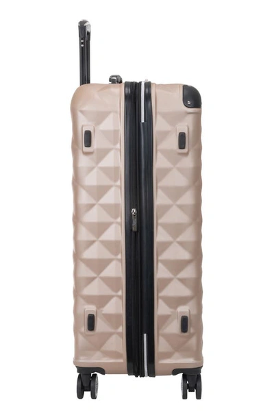 Kenneth Cole Reaction Kenneth Cole Diamond Tower 28" Hardside Spinner Luggage In Rose Champagne