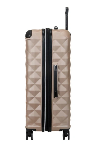 Kenneth Cole Reaction Kenneth Cole Diamond Tower 28" Hardside Spinner Luggage In Rose Champagne
