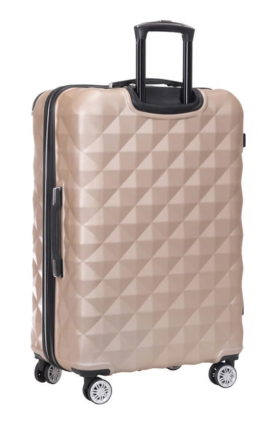 Kenneth Cole Reaction Kenneth Cole Diamond Tower 28" Hardside Spinner Luggage In Rose Champagne