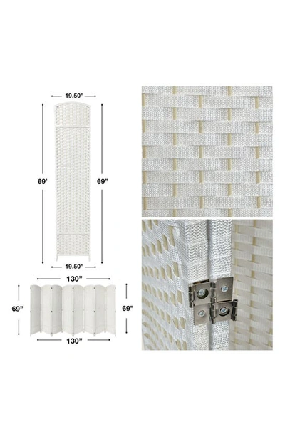 Sorbus 8-panel Room Divider In White