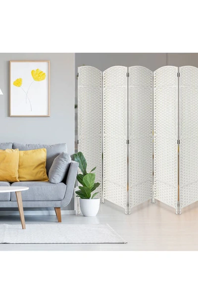 Sorbus 8-panel Room Divider In White