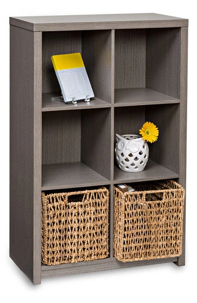 Shop Honey-can-do Premium Laminate 6-cube Organizational Shelf In Grey